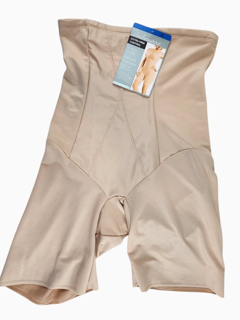 Underscore Shapewear Firming Shorts Hi-Waist Long Leg NWT Size XL